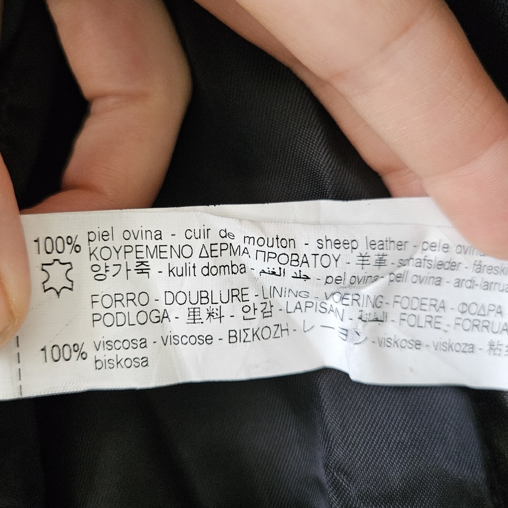 Zara Genuine Sheep Leather Jacket - size extra small - Picture 5 of 12